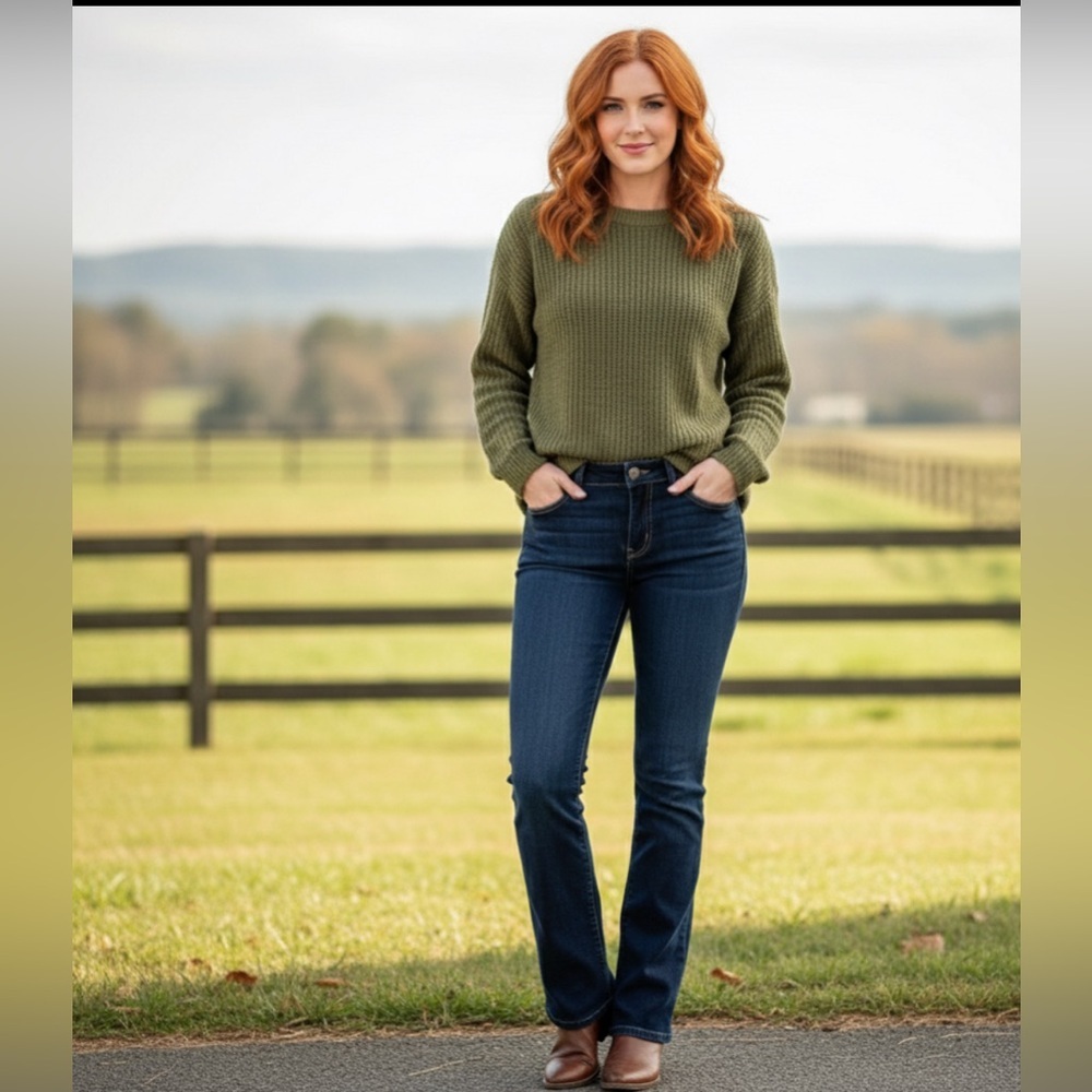 LOFT Blue Boot Cut Jeans Timeless Denim